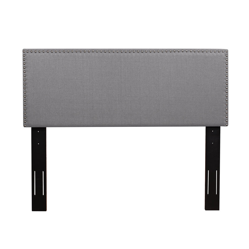 Tête de lit tapissier Percy, Grand, gris