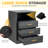 Led Nightstand With Wireless Charging, Touch Screen Glass Top, Adjustable Lights, And 3 Drawers - Smart Bedside Table For Bedroom, Gray-64643440