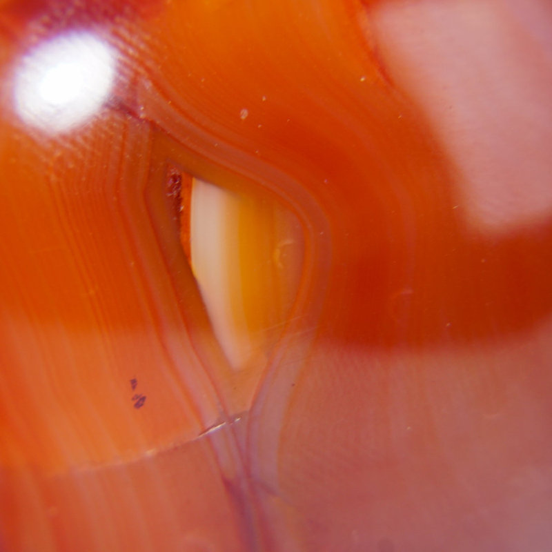 Polished Carnelian Agate Sphere from Madagascar