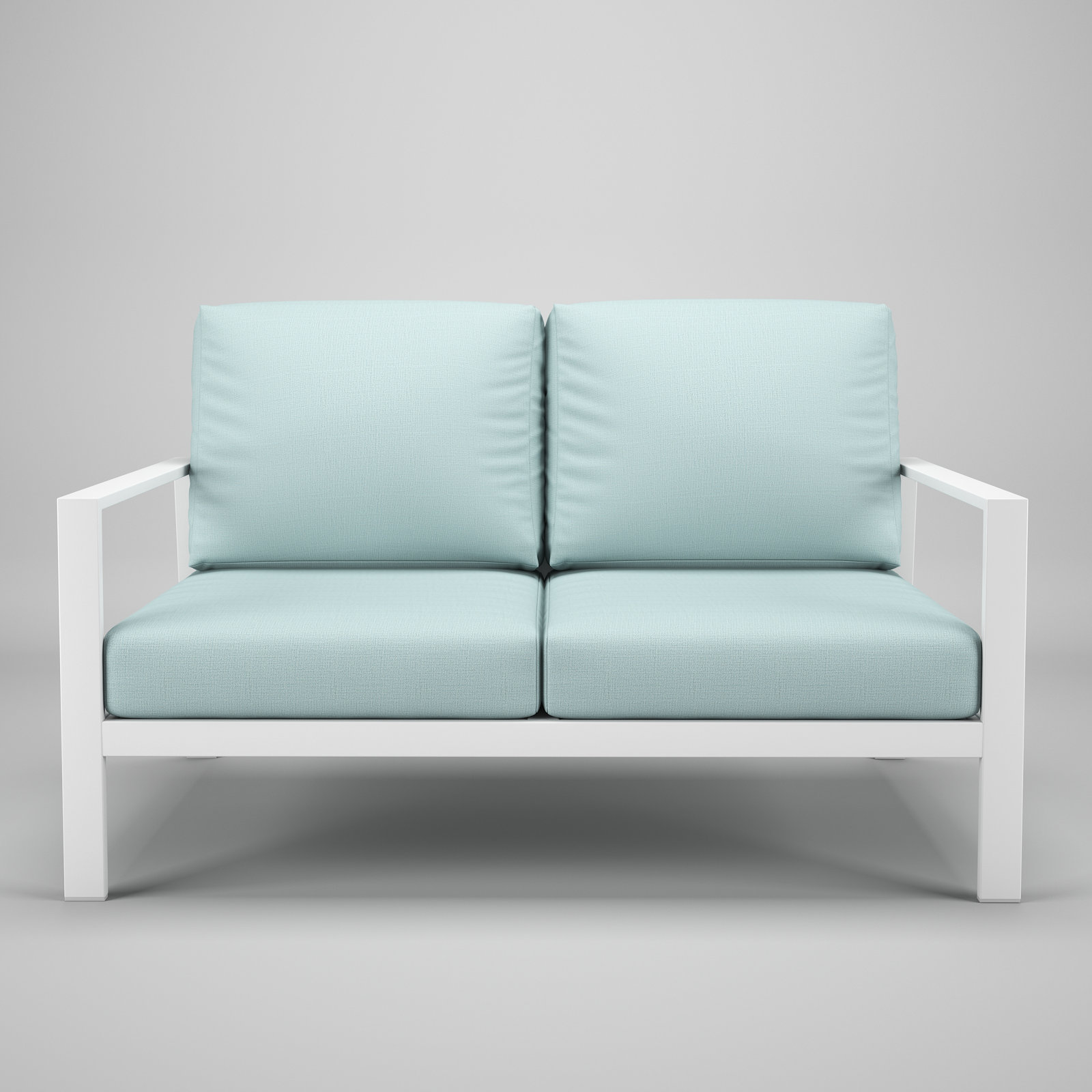 Townsend 55" Sunbrella® Patio Loveseat, Bliss Dew