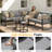 L-shaped Patio Sectional with Coffee Table-1121031127