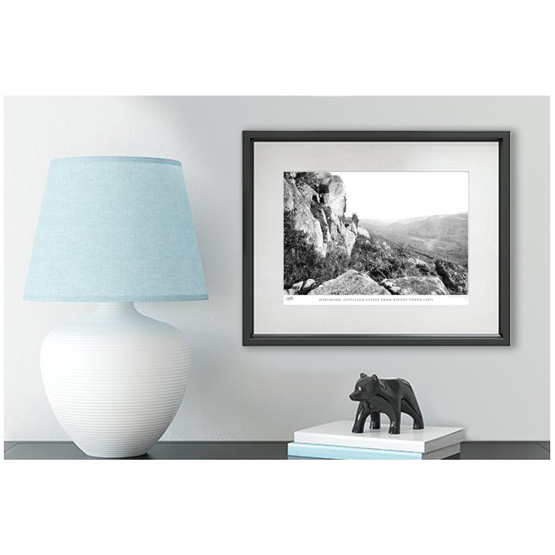 Dartmoor, Lustleigh Cleave From Ravens Tower C1871 - Single Picture Frame Print, 45cm H x 60cm W x 2.3cm D