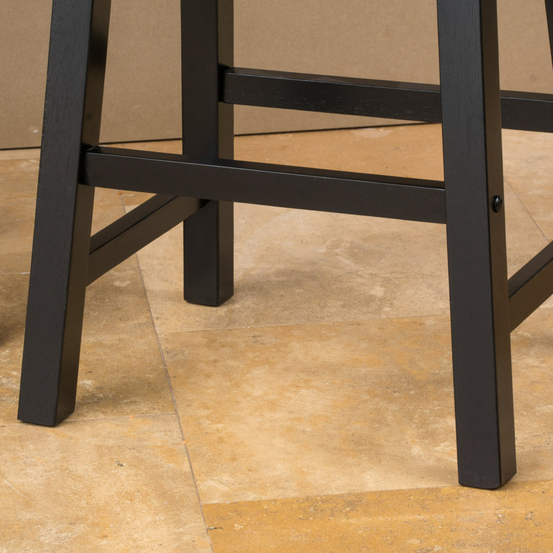  Ensemble de 2 tabourets de bar Modern Modern avec structure en métal robuste et siège en bois, Naturel