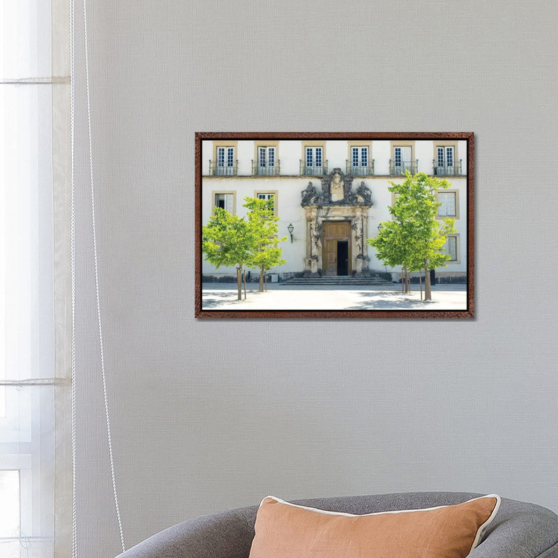 Entrance To The Ancient University Of Coimbra With The Via Latina Colonnade by Terry Eggers - Gallery-Wrapped Canvas Giclée on Canvas