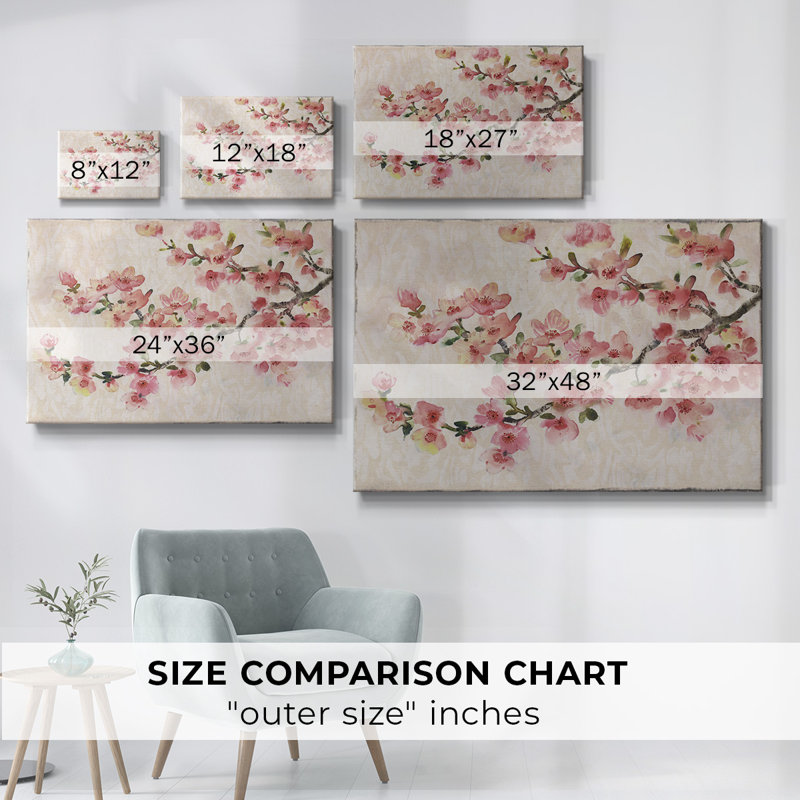 Toile tendue Cherry Blossom Composition I-Gallery, H 8 po x l 12 po
