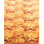 Tapis jaune en laine noué à la main de conception unique 4 pi 7 po x 7 pi Hayner