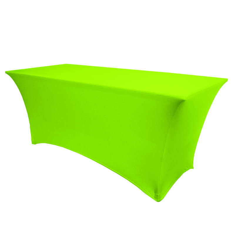 Ultimate Textile Rectangular Tables- 42" H, Neon Green, 1, 60" x 24"