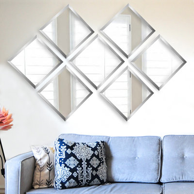 Ensemble de 7 miroirs biseautés 7 pièces Munden