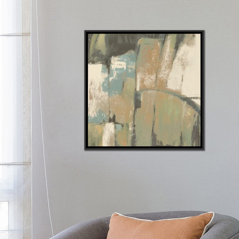 «Structural Abstract II», reproduction d'art sur toile tendue, H 26 po x l 26 po x P 1,5 po, Toile avec cadre noir