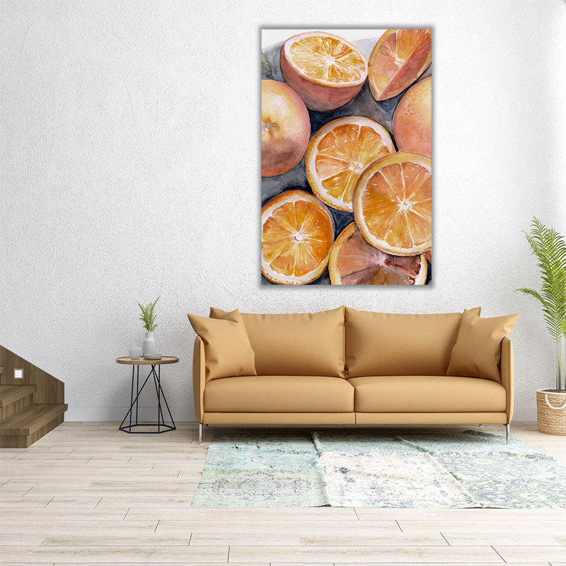 Fruit Slices III - reproduction d'art sur toile, H 48 po x l 32 po