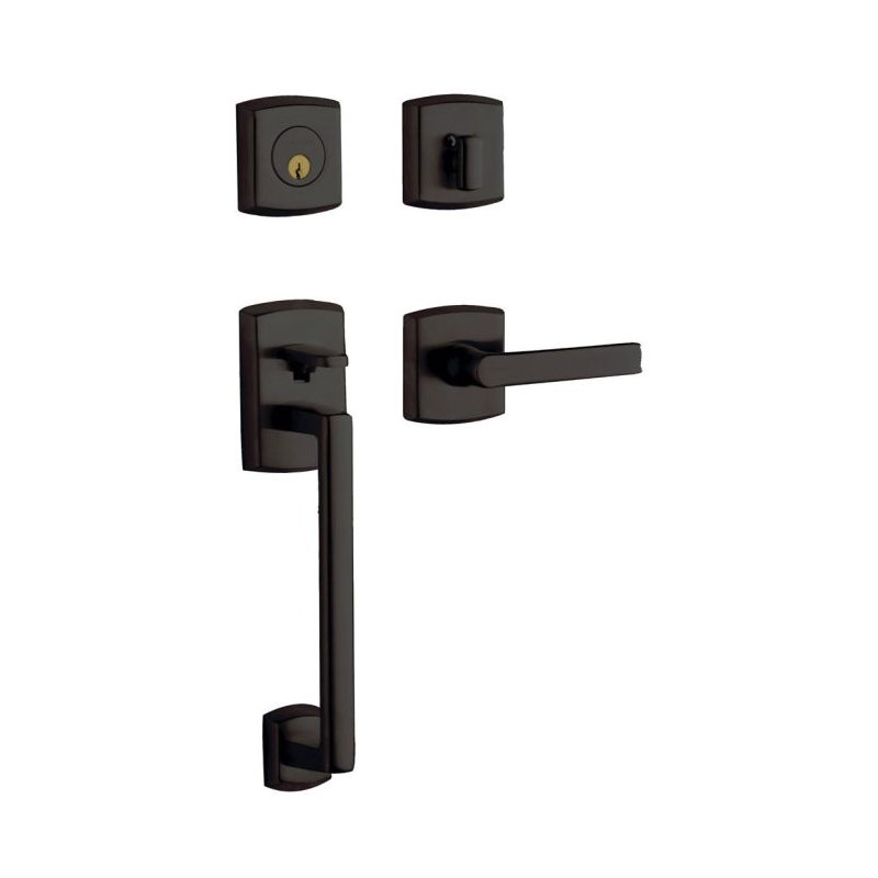Soho Complete Inactive Dummy Handleset with Lever and Rosette, Oil Rubbed Bronze, Left
