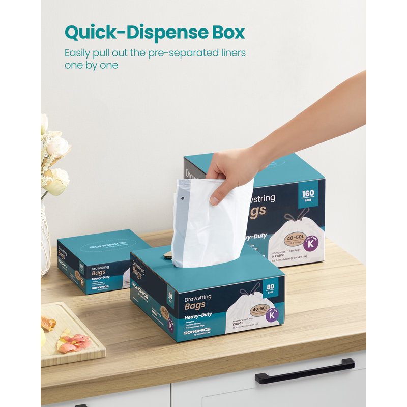 10L Trash Bags - 80 Count