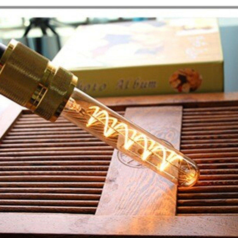 4W E27 LED Vintage Edison Tube Light Bulb Amber