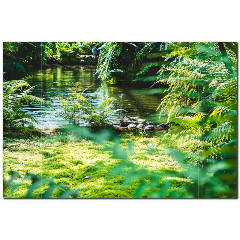 Panneau décoratif en céramique satinée 12 po x 12 po