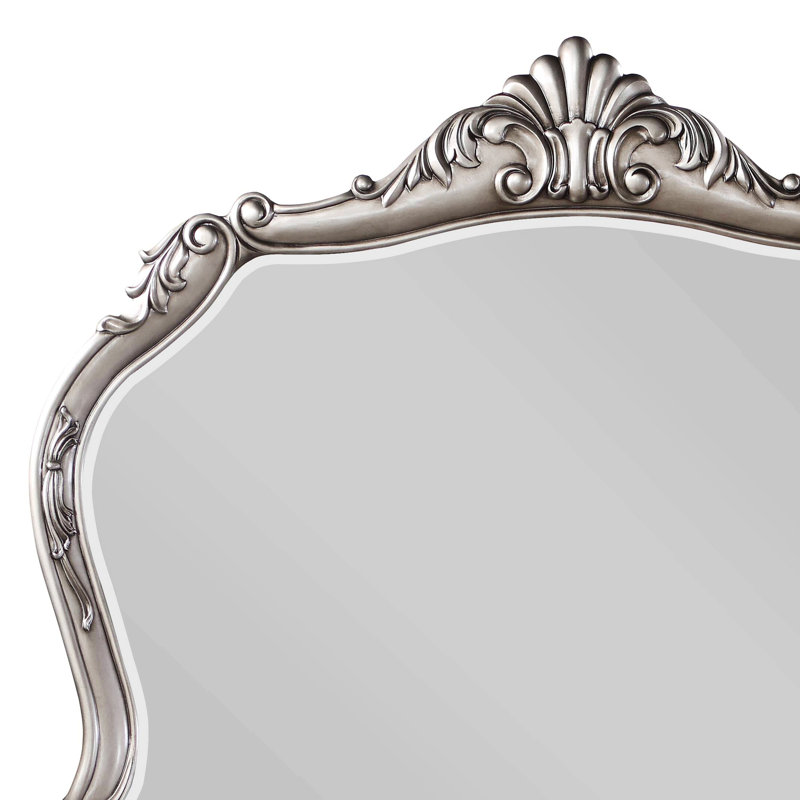 Miroir à cadre en bois, miroir irrégulier pour la maison