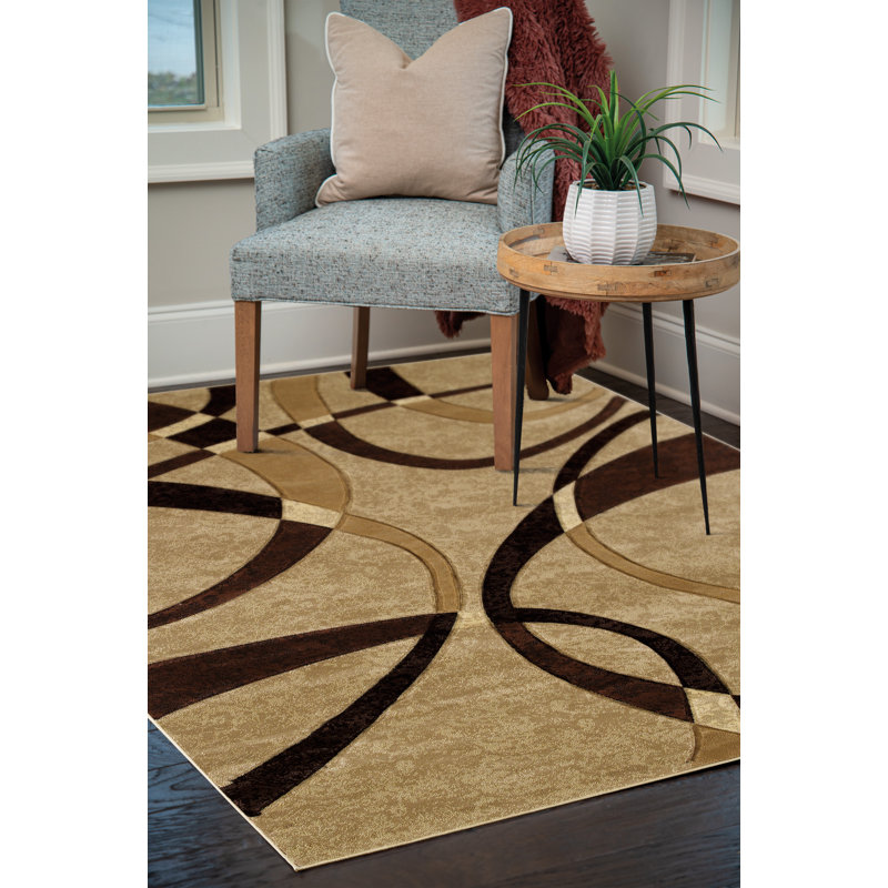 Dov Abstract Indoor Rug, Rectangle 5'3" x 7'6"