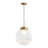 Luminaire suspendu sphère en verre 1 lumière