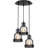 3 - Light Vintage Chandelier Ceiling Hanging Light Fixture With Adjustable Height