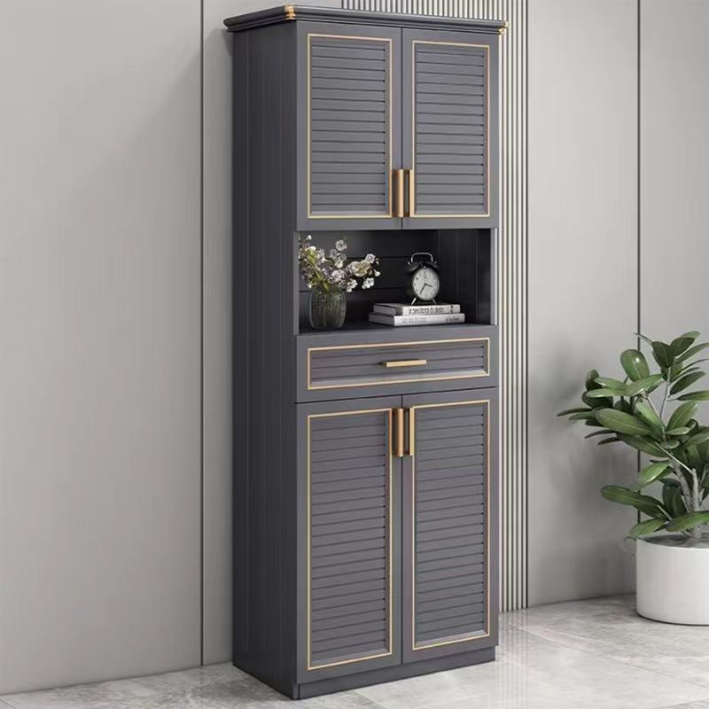 Household balcony aluminum alloy shoe cabinet