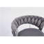 Ensemble de tabourets de bar 2 pièces, avec repose-pieds chromé et base pivotante avec mécanisme de réglage de la hauteur en velours et pieds chromés - tabouret de bar simple - gris-752899299