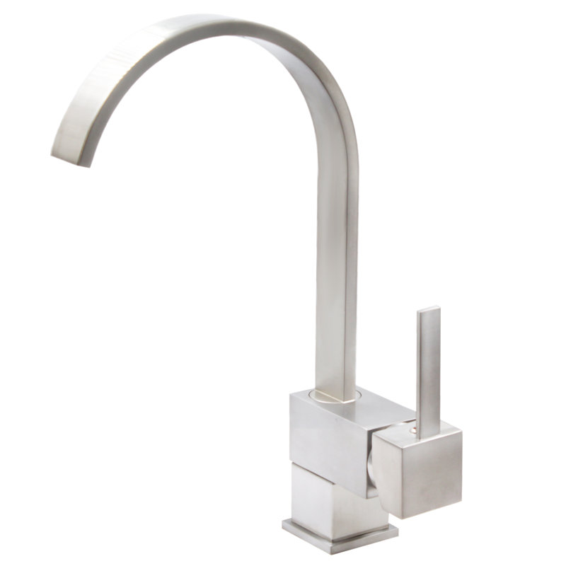 Novatto Wright Kitchen Faucet, Brushed Nickel
