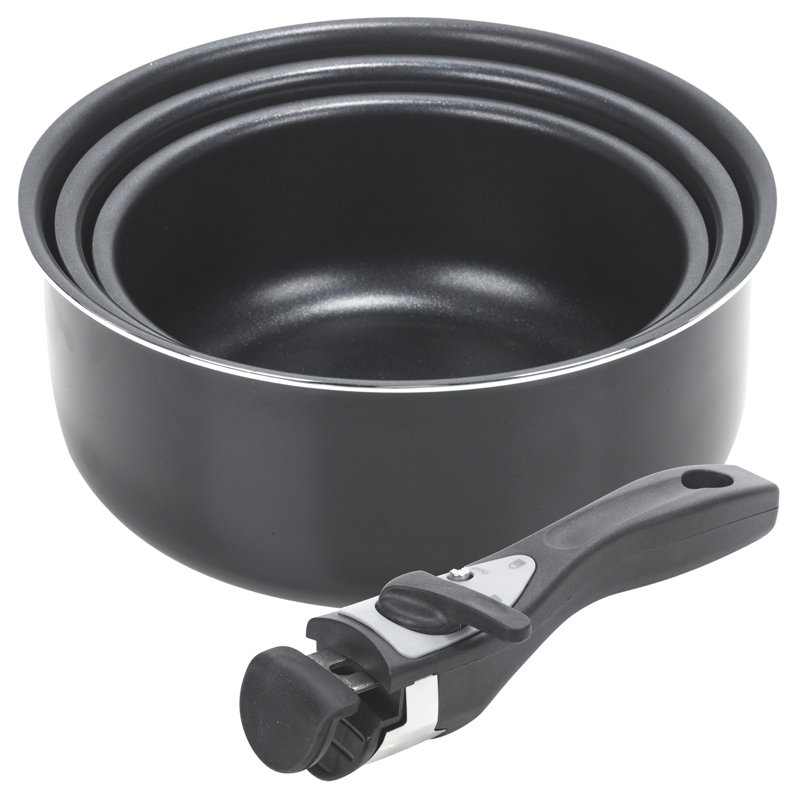 Melik 3 - Piece Non-Stick Hard-Anodized Aluminum Cookware Set