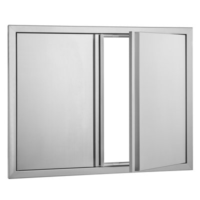Porte de cuisine extérieure pour îlot de barbecue 31 po x 24 po VEVOR Acier inoxydable