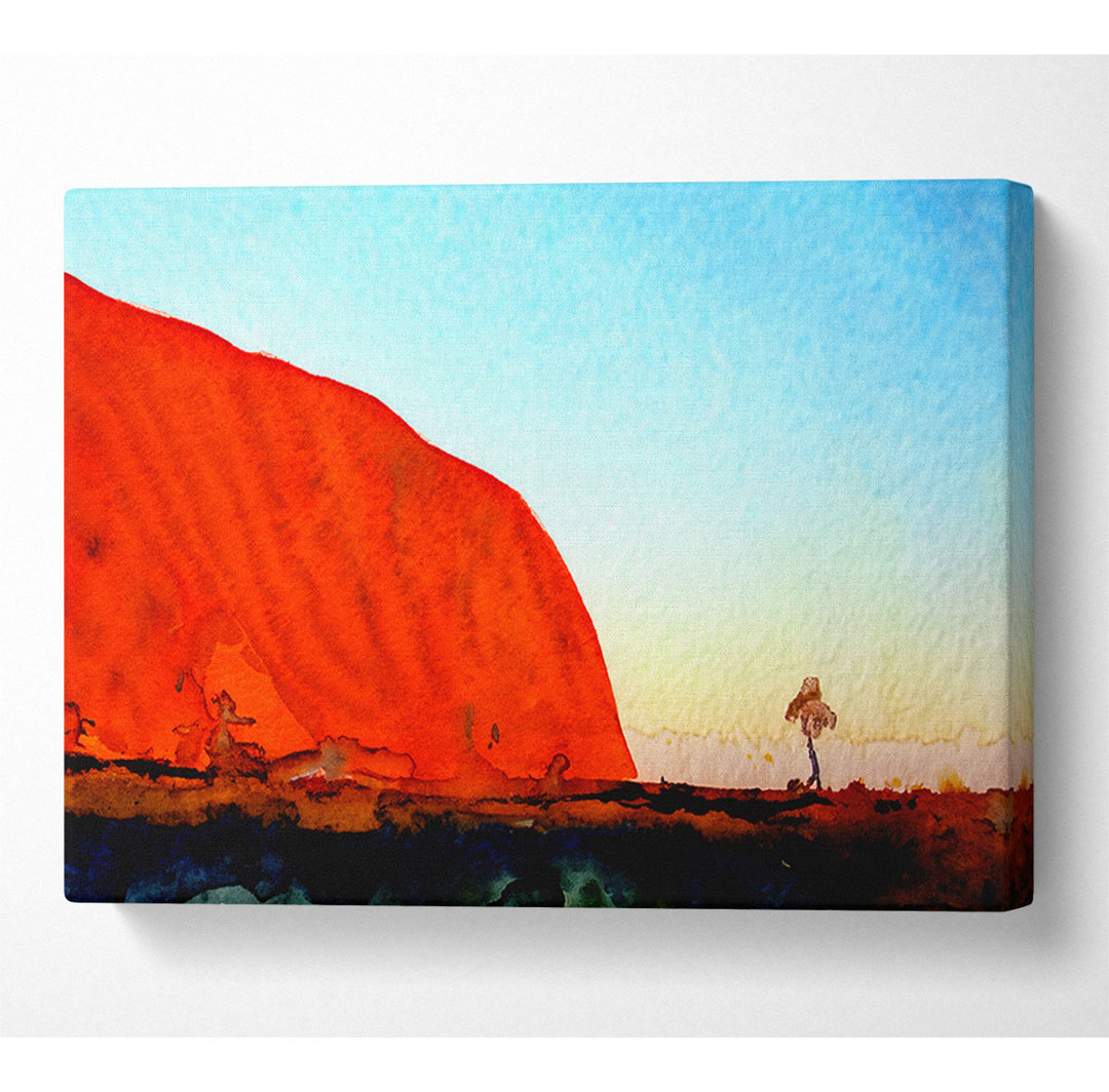 Ayres Rock Morning Glow - Kunstdruck auf Leinwand