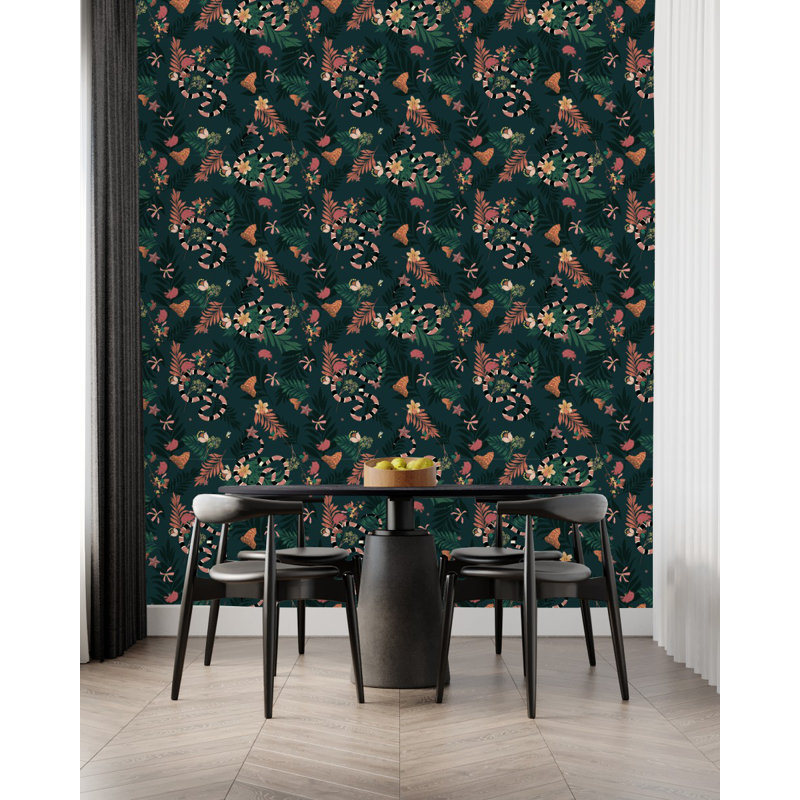 Panneau de papier peint Kimario Snakes, L 2,08 pi x L 10,42 pi