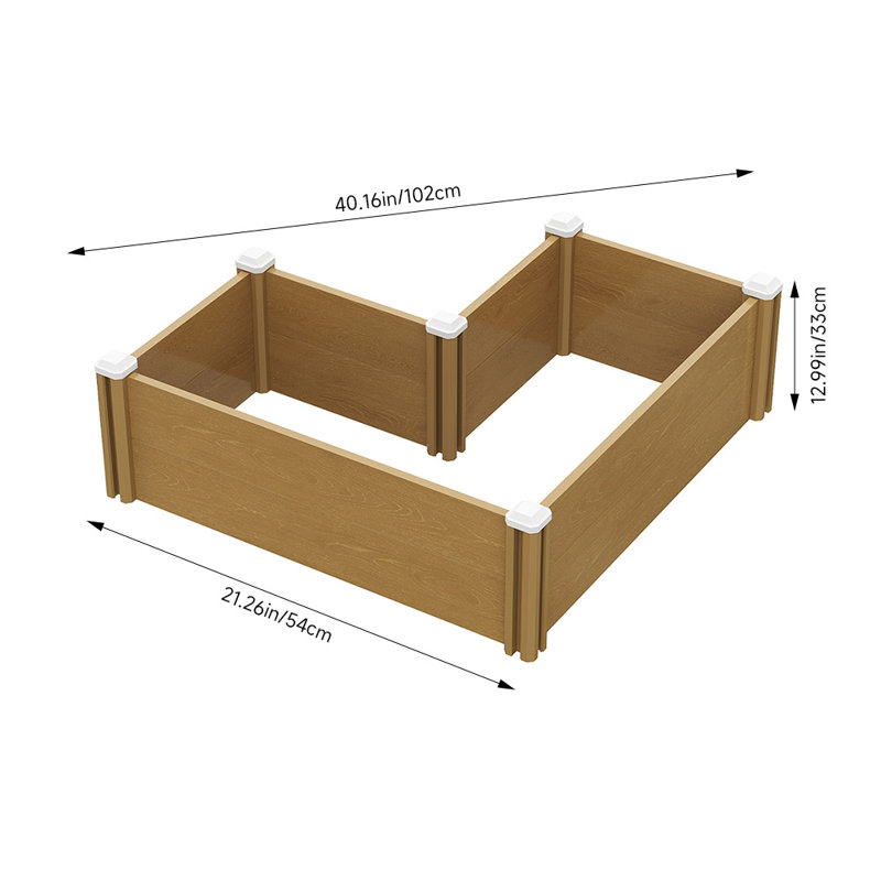 Raised Garden Bed, 33cm H x 54cm W x 54cm D