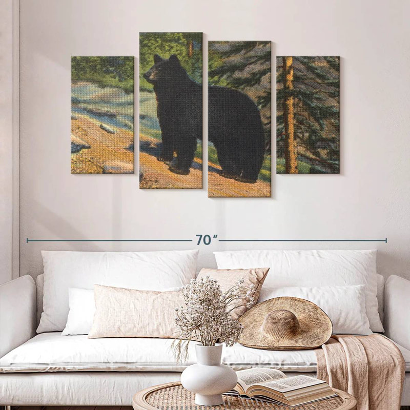 Brampt Black Bear, 32" H x 52" W