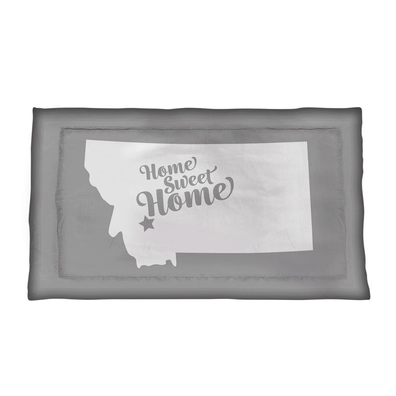 Butte Polyester Sham Set, Standard/Twin, Polyester, Gray