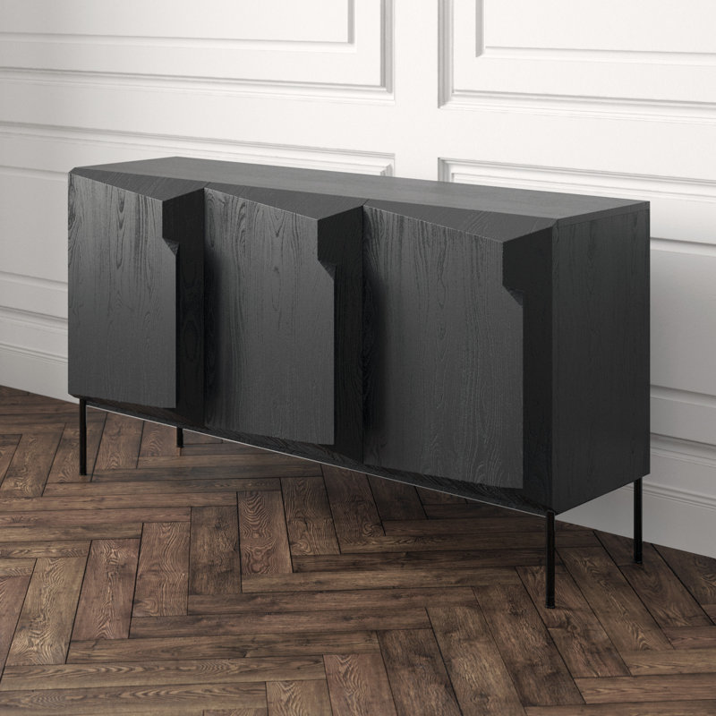 Stairs 59.06'' W Solid Wood Buffet
