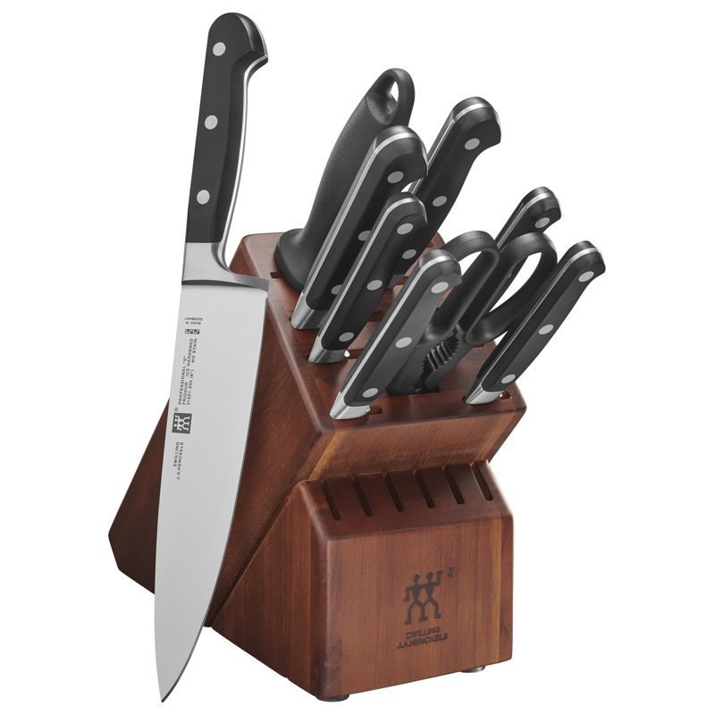 Zwilling Professional "S" 10-piece Knife Block Set, Acacia