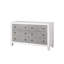 Commode Katia gris rustique et blanc vieilli