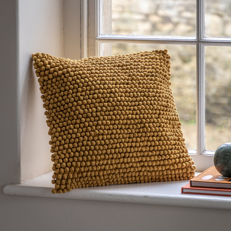 Square Throw Cushion, Yellow