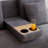 85" Multi-Functional L-Shape Sofa,Sofa Bed With Storage Ottoman And 2-Drawers, Arm Side Shelve-1414503029