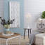 Miroir de plancher blanc vieilli