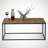 Modern Coffee Table with Metal Legs, Caucasian Oak Finish, 37.4 x 16.9 x 21.3 inches | 100% Melamine Coated Particle Board, 0.7 inches Thick | Electrostatic Powder Coated Legs | Stylish Industrial Design for Living Room-1663914501