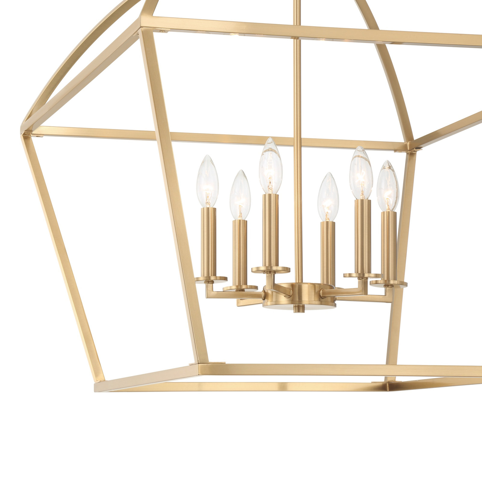 Alfreda 6-Light Chandelier, Brass
