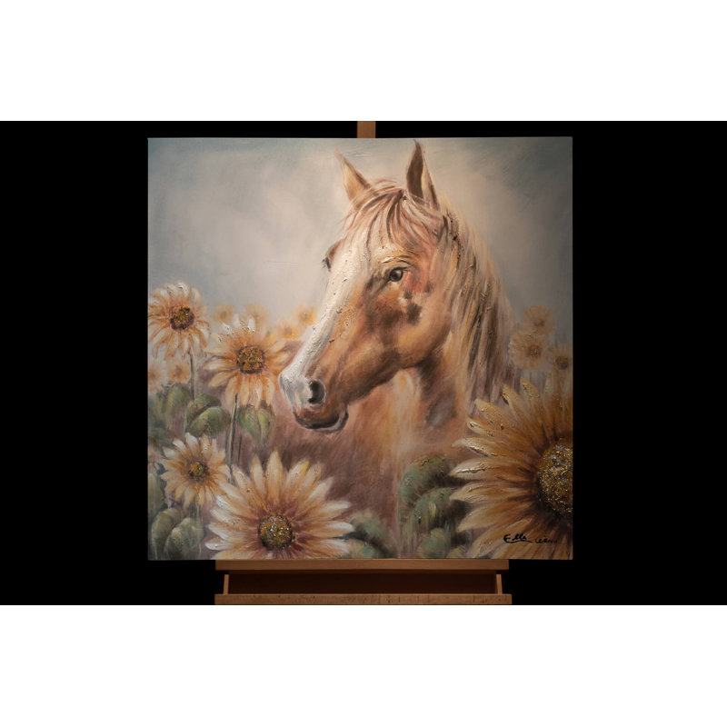 Hand-painted acrylic painting Blooming Freedom