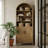 Farmhouse Arched  70.9" Tall Bookcase With Doors & Adjustable Shelves, Large Storage Cabinet For Living Room Or Home Office