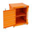 Table de chevet industrielle en métal avec casier-496703566