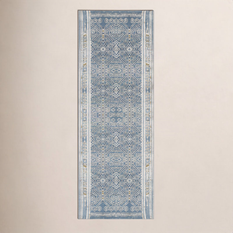 Tapis intérieur / extérieur océan Davana, Tapis de couloir 2 pi 5 po x 11 pi 2 po