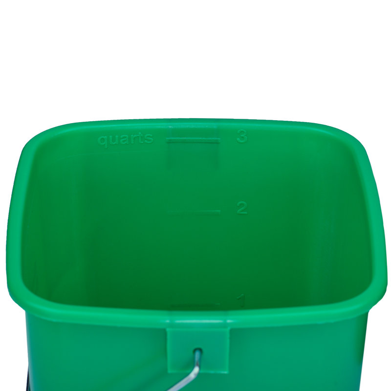 Seau de nettoyage tout usage 8 pte Seau à vadrouille, Vert, H 6,5 po x l 6,5 po x P 6 po