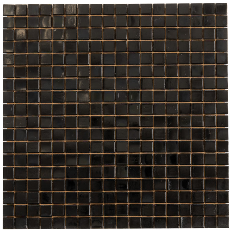 Skosh 0.6" x 0.6" Glass Grid Mosaic Wall & Floor Tile