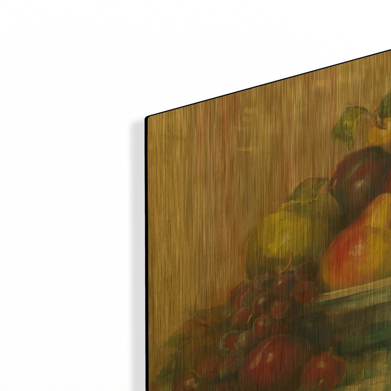 « Panier de fruits » de Carol Rowan, décoration murale en métal, 40,6 x 30,5 cm, 16 po x 12 po