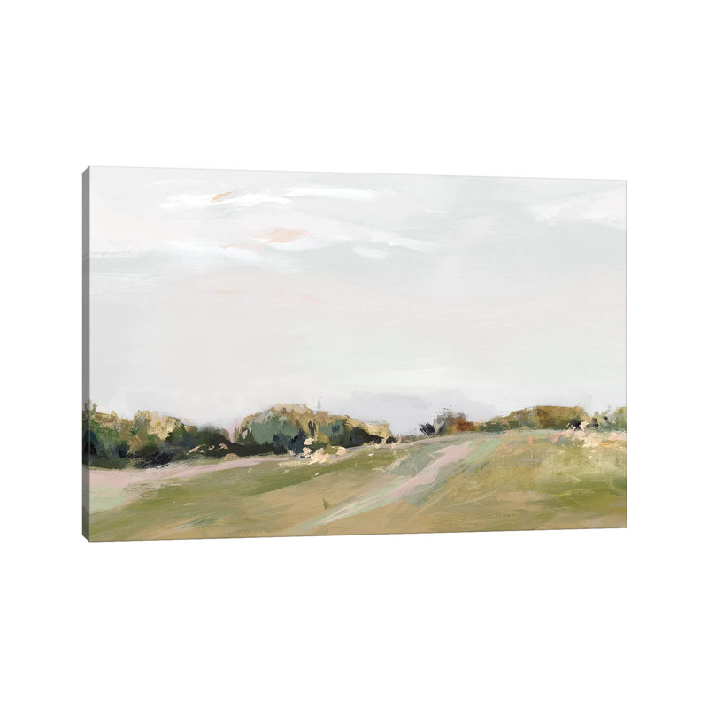 Golden Grasslands par Isabelle Z - impression d'art graphique, Toile tendue, Pas de tapis, H 40 po x l 60 po x 1,5 po