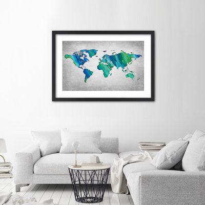 World Map - Single Picture Frame Print