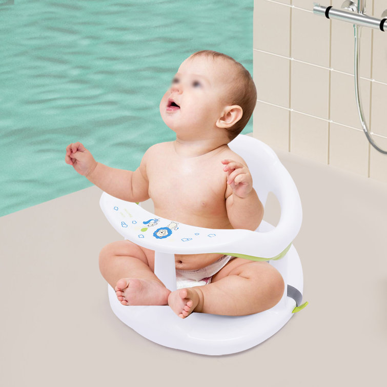 DALELEE Portable Baby Bath Tub Ring Seat w/ Backrest for 6-18 Months &  Reviews